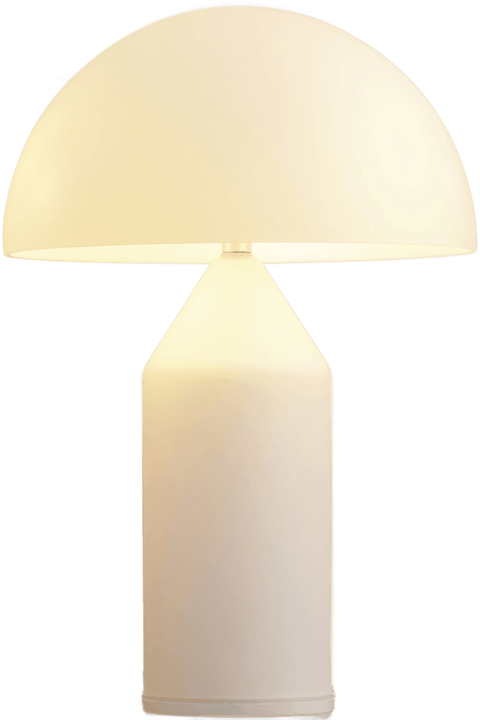 White dome table lamp